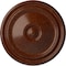 Ekena Millwork Reece Ceiling Medallion (Fits Canopies up to 2 3/8"), 12"OD x 1 3/4"P, Burnished Mahogany Crackle CM12REBMC - alternate 1